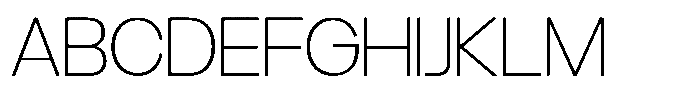 GC arturm Thin Font UPPERCASE