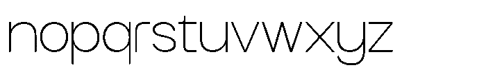 GC arturm Thin Font LOWERCASE