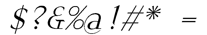 Gc16 MonoItalic Font OTHER CHARS