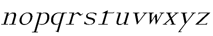 Gc16 MonoItalic Font LOWERCASE