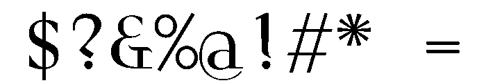 Gc16 SemiBold Font OTHER CHARS