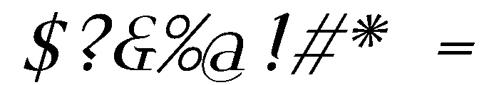 Gc16 SemiBoldItalic Font OTHER CHARS