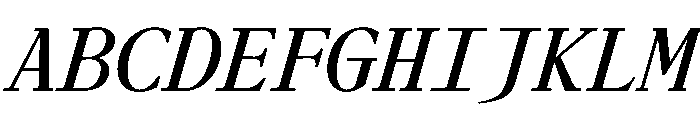 Gc16 SemiBoldItalic Font UPPERCASE