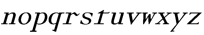 Gc16 SemiBoldItalic Font LOWERCASE