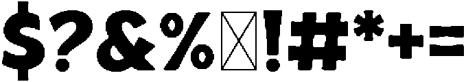 GDC Chumbo Soft otf (400) Font OTHER CHARS