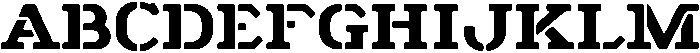 GDCFuller Stencil Rounded otf (400) Font UPPERCASE