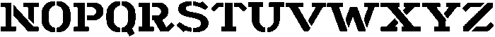 GDCFuller Stencil otf (400) Font LOWERCASE