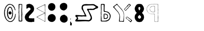 GDR Traffic Symbols Icons Font OTHER CHARS