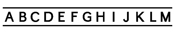 GDT Frames Font UPPERCASE