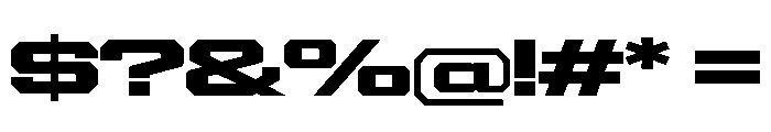 Gear Wide Black Font OTHER CHARS