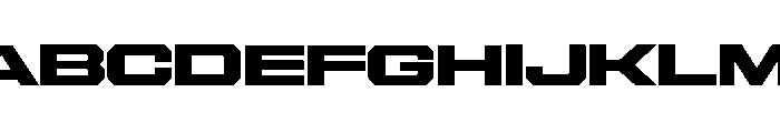 Gear Wide Black Font UPPERCASE