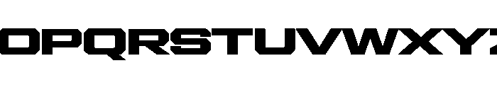 Gear Wide Black Font UPPERCASE