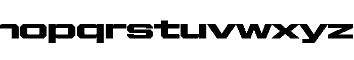 Gear Wide Black Font LOWERCASE