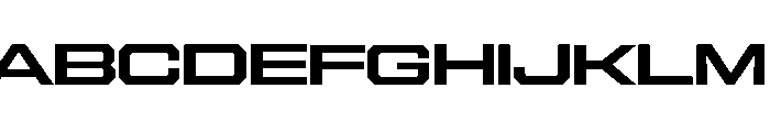 Gear Wide Bold Font UPPERCASE