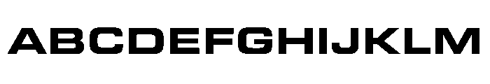 Gear Wide Heavy Font UPPERCASE