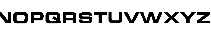 Gear Wide Heavy Font UPPERCASE
