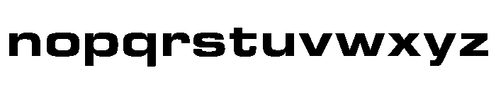 Gear Wide Heavy Font LOWERCASE