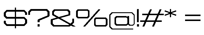 Gear Wide Light Font OTHER CHARS
