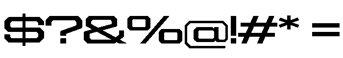 Gear Wide Medium Font OTHER CHARS