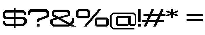 Gear Wide Regular Font OTHER CHARS