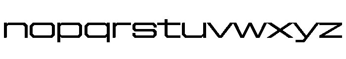 Gear Wide Regular Font LOWERCASE