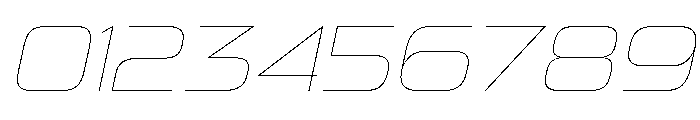 Gear Wide Thin Italic Font OTHER CHARS