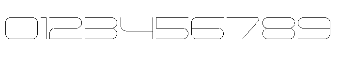 Gear Wide Thin Font OTHER CHARS