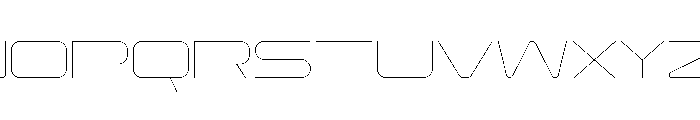 Gear Wide Thin Font UPPERCASE