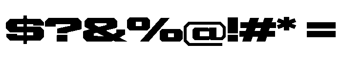 Gear Wide Ultra Font OTHER CHARS