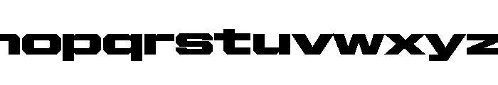 Gear Wide Ultra Font LOWERCASE