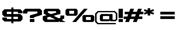 Gear Wide XBold Font OTHER CHARS