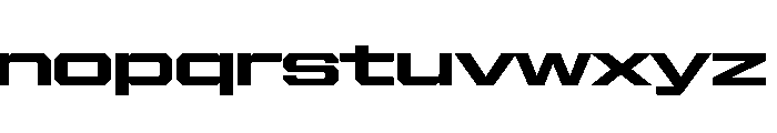 Gear Wide XBold Font LOWERCASE