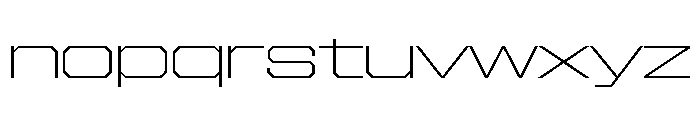 Gear Wide XLight Font LOWERCASE