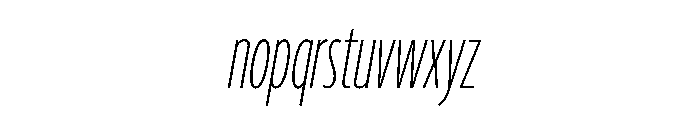 Georama Variable Extra Light Italic Font LOWERCASE