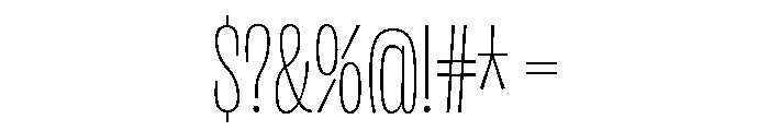 Georama Variable Extra Light Font OTHER CHARS