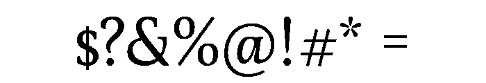 Georgia Light Font OTHER CHARS