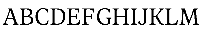Georgia Light Font UPPERCASE