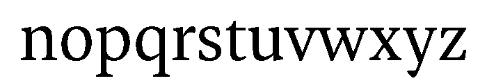 Georgia Light Font LOWERCASE