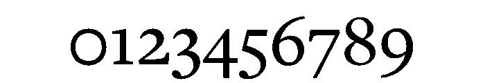 Georgia Medium Font OTHER CHARS