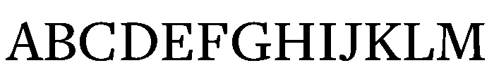 Georgia Medium Font UPPERCASE