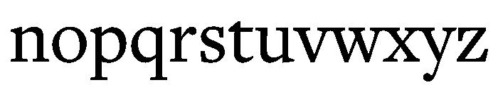 Georgia Medium Font LOWERCASE