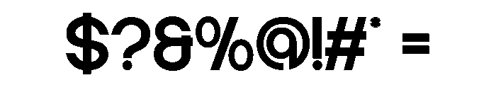 GEVORA-Regular Font OTHER CHARS