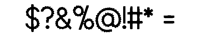 Gear_Machine Font OTHER CHARS