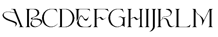 Gearhart Font UPPERCASE