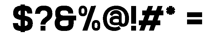 Gearmax Regular Font OTHER CHARS