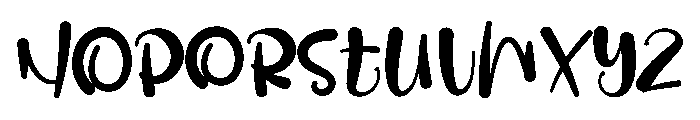 Gebitha Stylish Font UPPERCASE