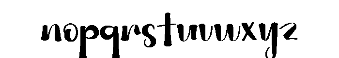 Gebitha Stylish Font LOWERCASE