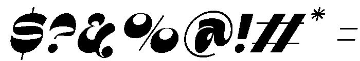 Gebrie Monika Oblique Font OTHER CHARS
