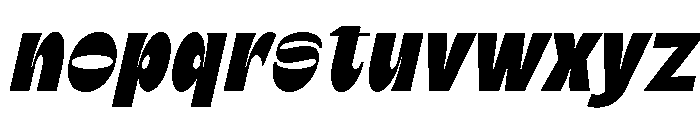 Gebrie Monika Oblique Font LOWERCASE