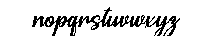 Gedistta Font LOWERCASE